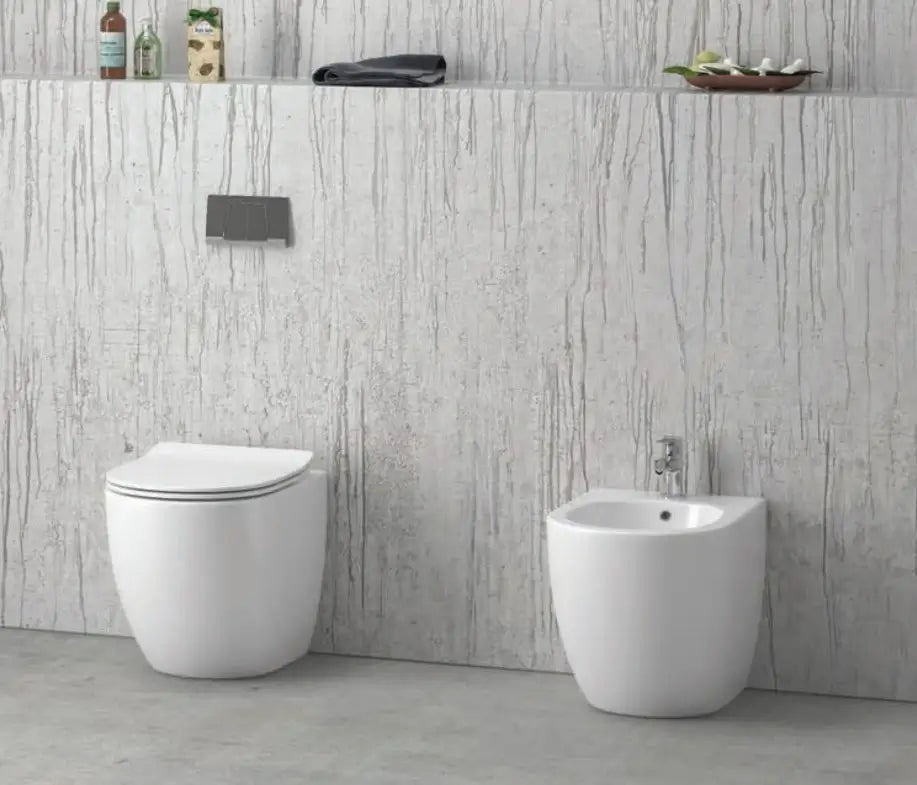 Coppia Sanitari Filo Muro - Karag New Line - Shopbagno.it