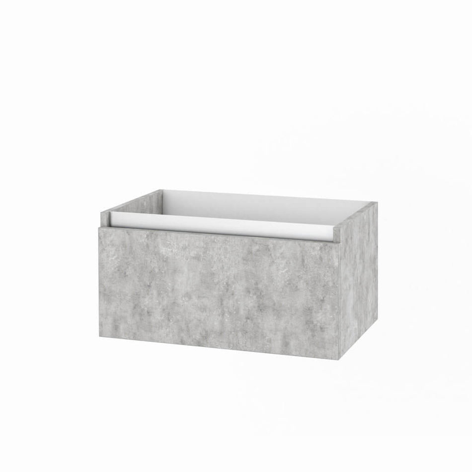 Mobile Bagno 140cm Con Doppio Lavabo, Base Con Cassetto, Specchio E Lampada