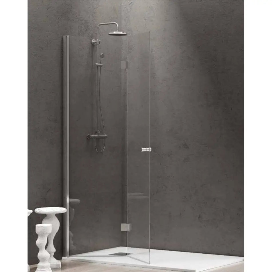 Parete Walk In A Libro H200cm Trasparente 6mm S7 - Shopbagno.it