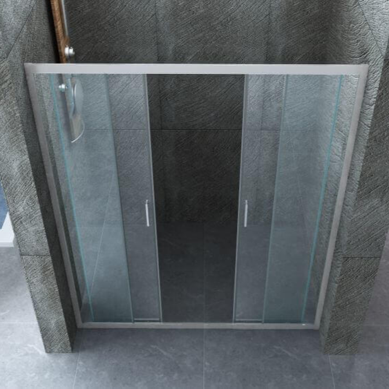 Porta Doccia 6mm Trasparente Ingresso Centrale H190cm - Shopbagno.it