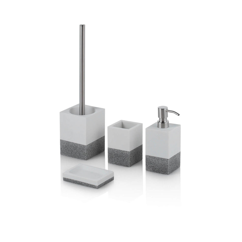 Set Completo Accessori Bagno White & Grey Default Title