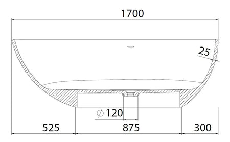 Vasca Freestanding Ovale Design Moderno - Shopbagno.it